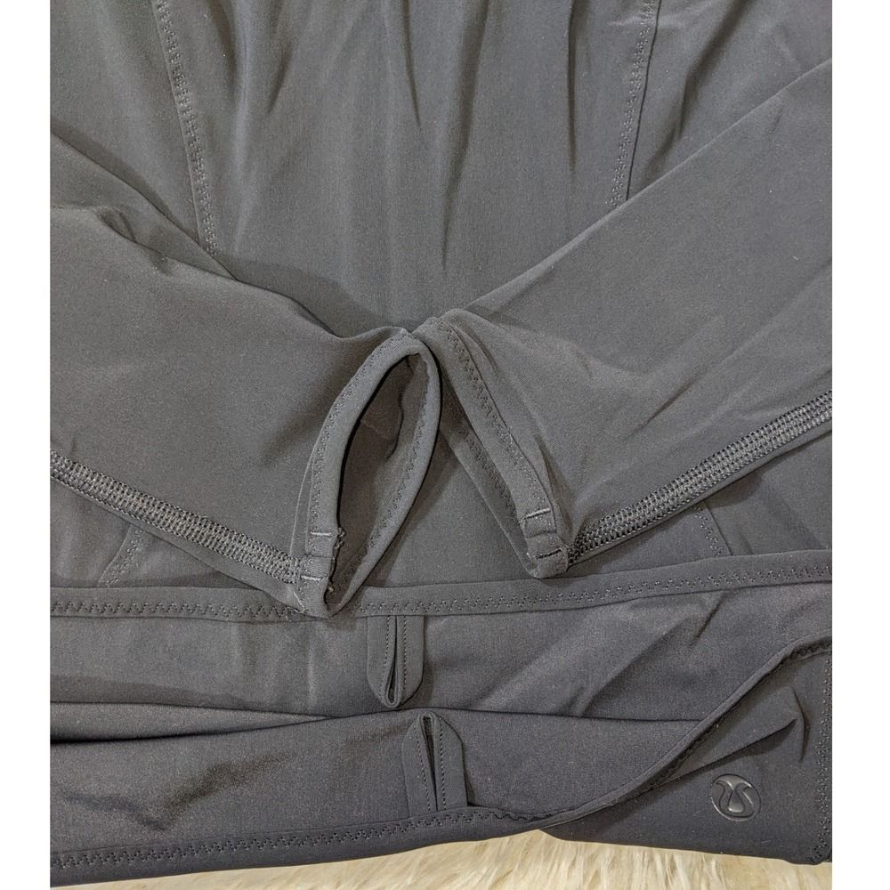 Lululemon Zip Back long sleeve Reebok lined Shorts black Set Athletic LN - Picture 12 of 14